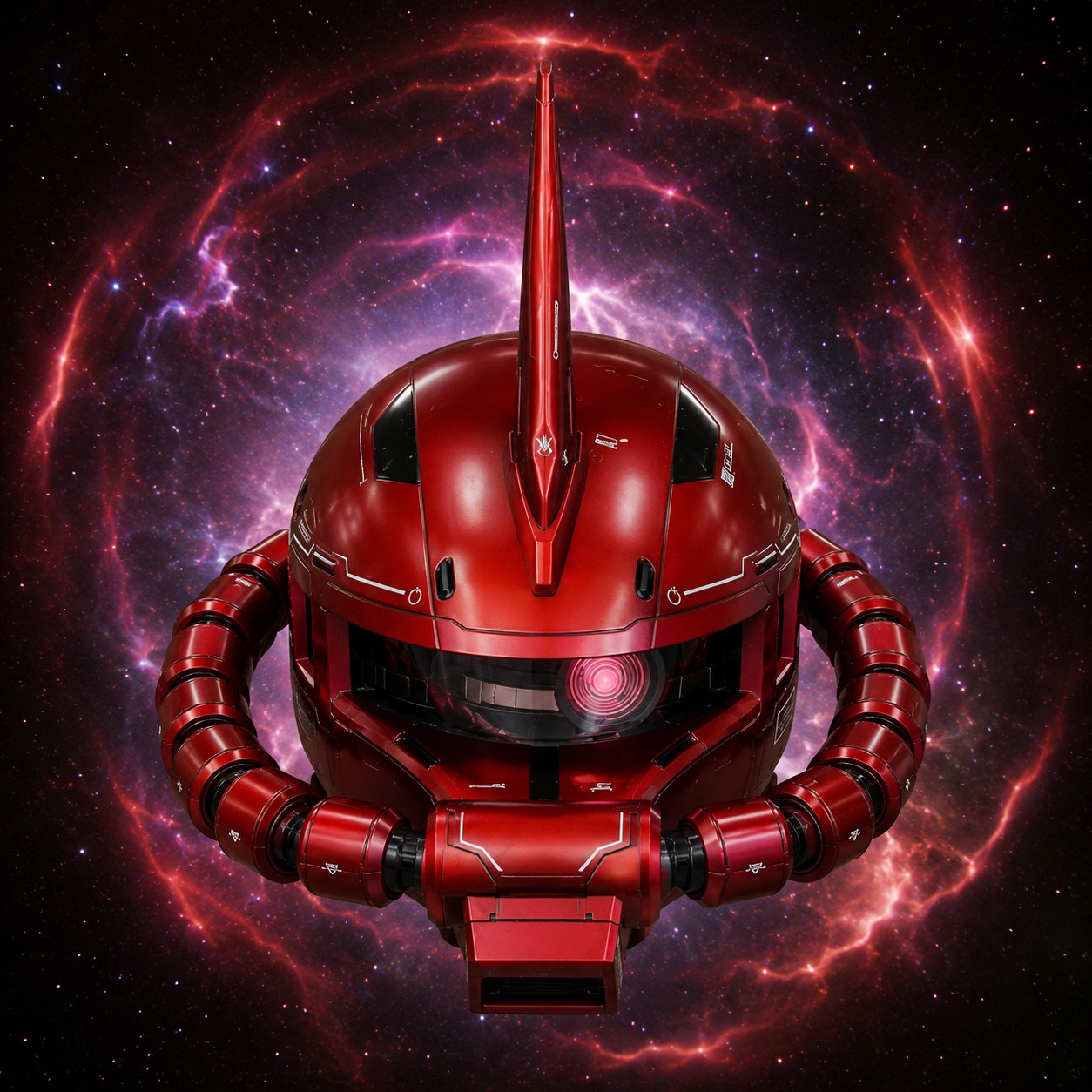 Zaku-style red mecha avatar